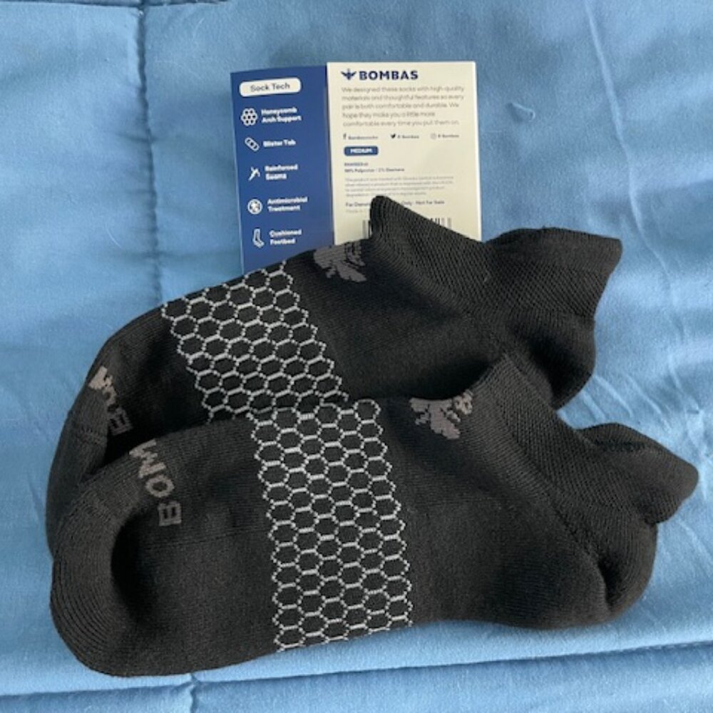 Medium Bombas Socks x 10 BUNDLE Black Ankle Womens GOTH New ATHLETIC Deal - Picture 7 of 9